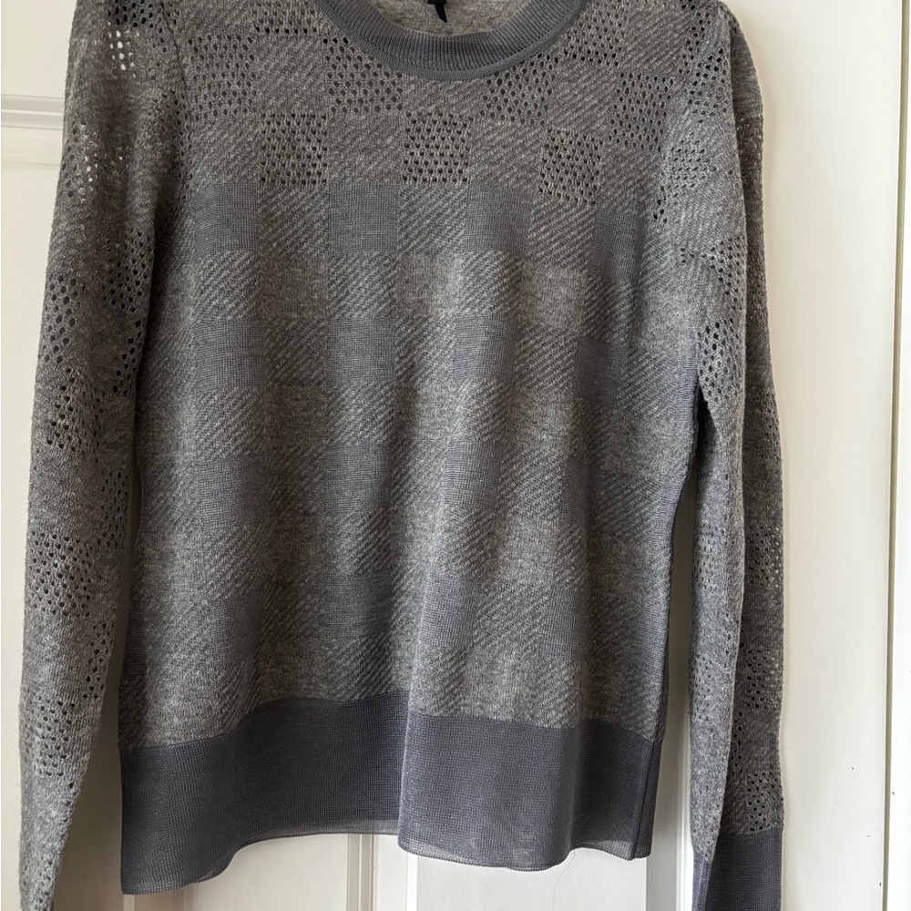 rag & bone Gray Ribbed Sweatshirt